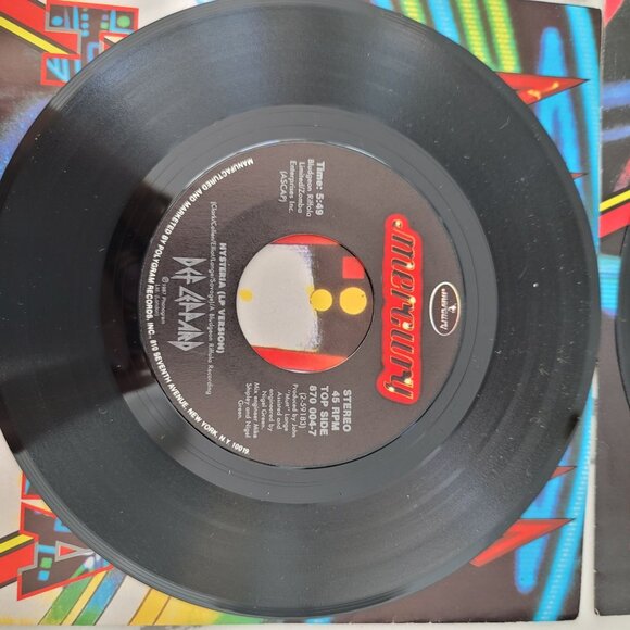 Def Leppard 4 Vinyl records Animal, Hysteria, Women and Pour Some Sugar on Me - Picture 16 of 16